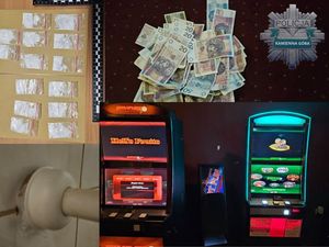 Nielegalne automaty do gier oraz narkotyki w odpływie