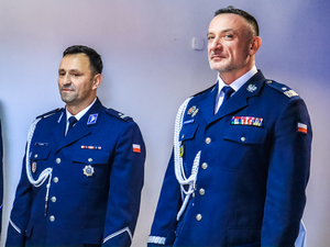 Komendant Wojewódzki Policji z Komendantem Powiatowym Policji