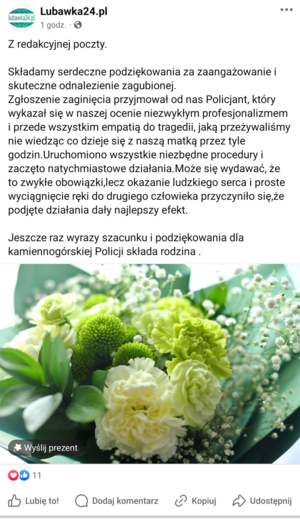 podziękowania