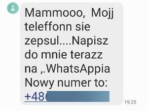 Fałszywe smsy od dziecka - uważajcie, to oszustwo!