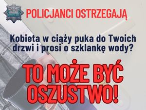 Policjanci ostrzegają! Kobieta w ciąży prosi o wodę – legenda, którą wykorzystują złodzieje