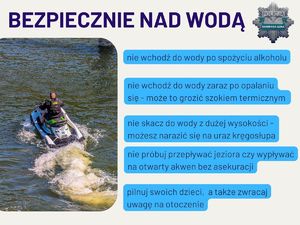 Spędzaj czas bezpiecznie nad wodą - apelują policjanci!