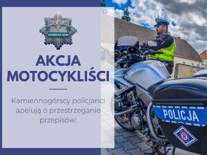 "Motocykliści" pod czujnym okiem  kamiennogórskiej drogówki