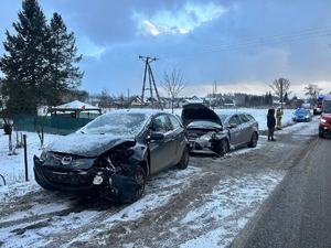 Kolizja w Dębrzniku - zachowajcie ostrożność!