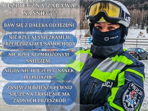 Na śniegu bawcie się bezpiecznie!