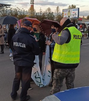 Kamiennogórscy policjanci zabezpieczali marsz