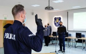 Nowo przyjęci policjanci w garnizonie dolnośląskim